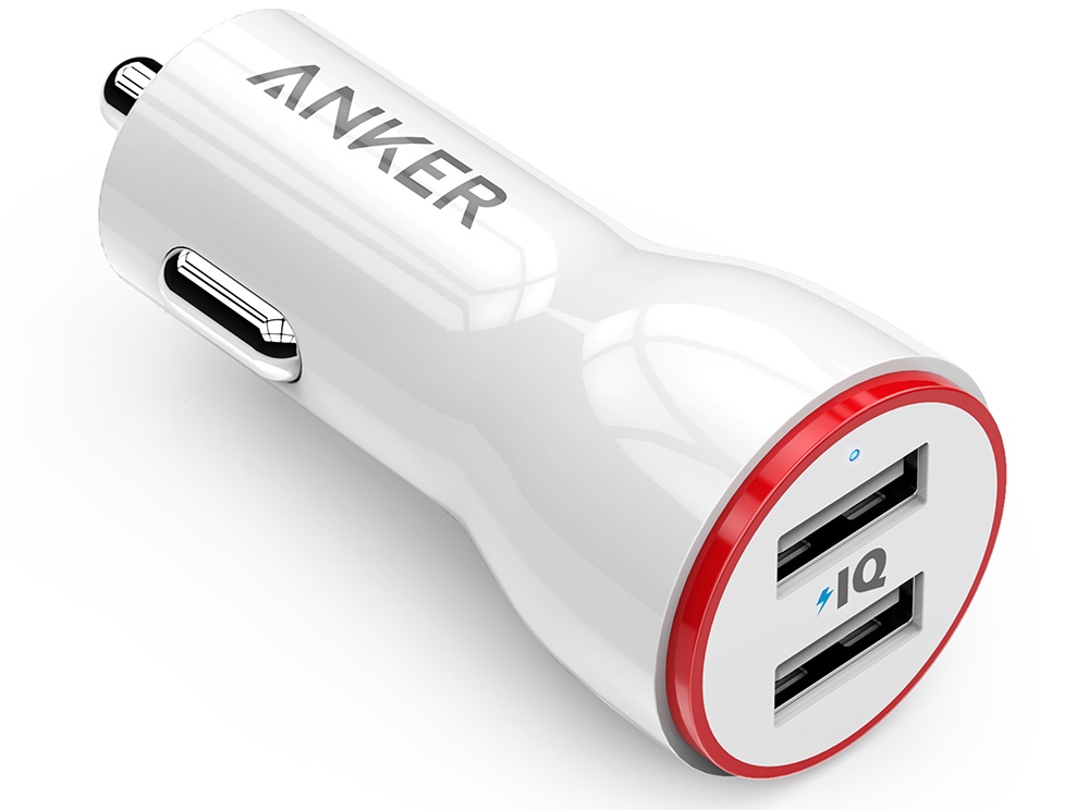 фото АЗУ Anker 24W 4.8А, 2 умных USB порта по 2.4А (белое)