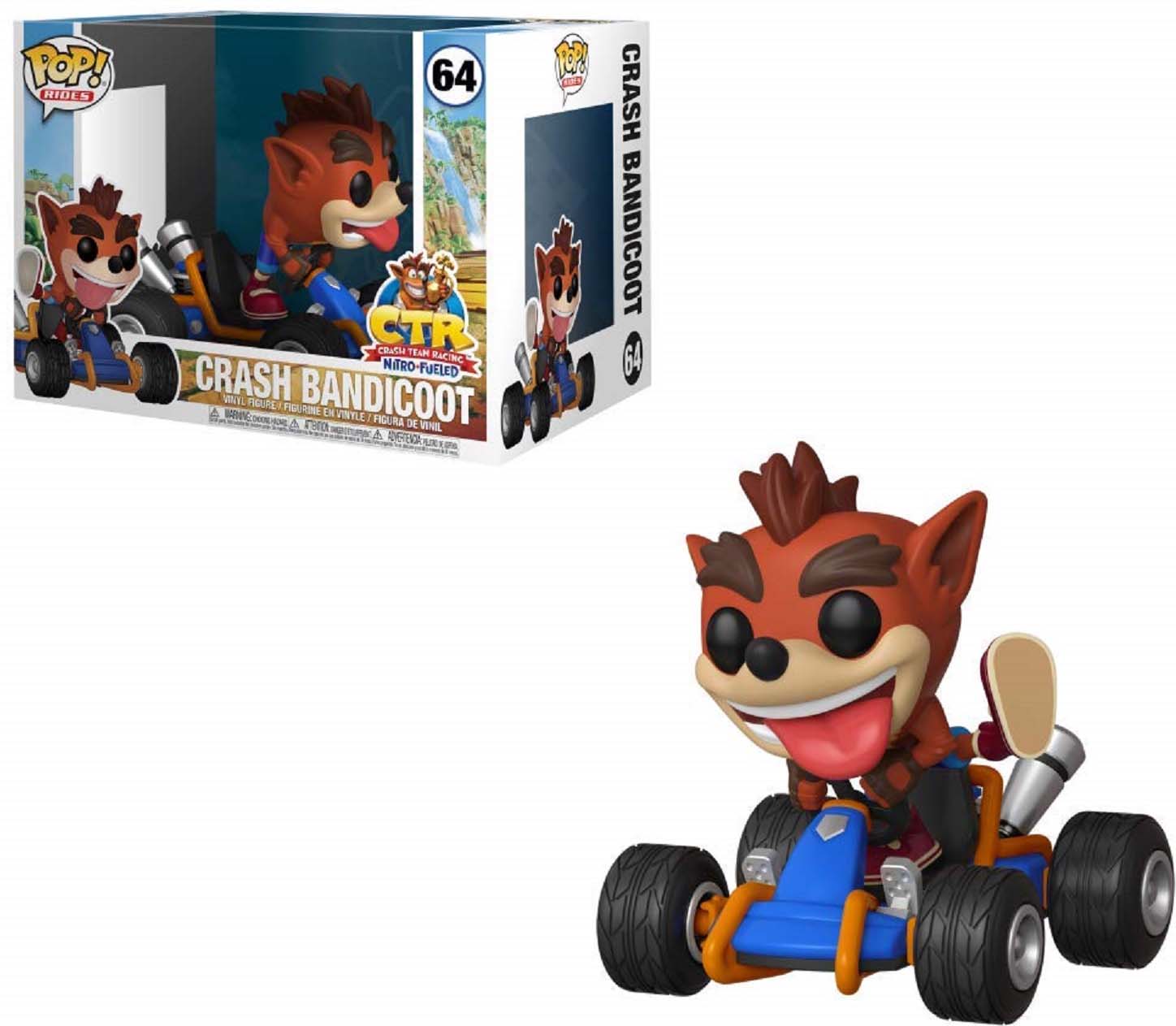 фото Фигурка Funko POP! Rides: Crash Team Racing: Crash Bandicoot