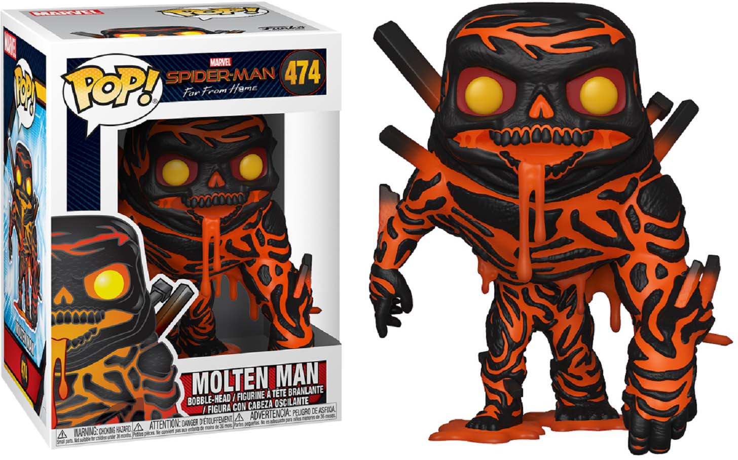 фото Фигурка Funko POP! Bobble: Marvel: Spider-Man: Far From Home: Molten Man