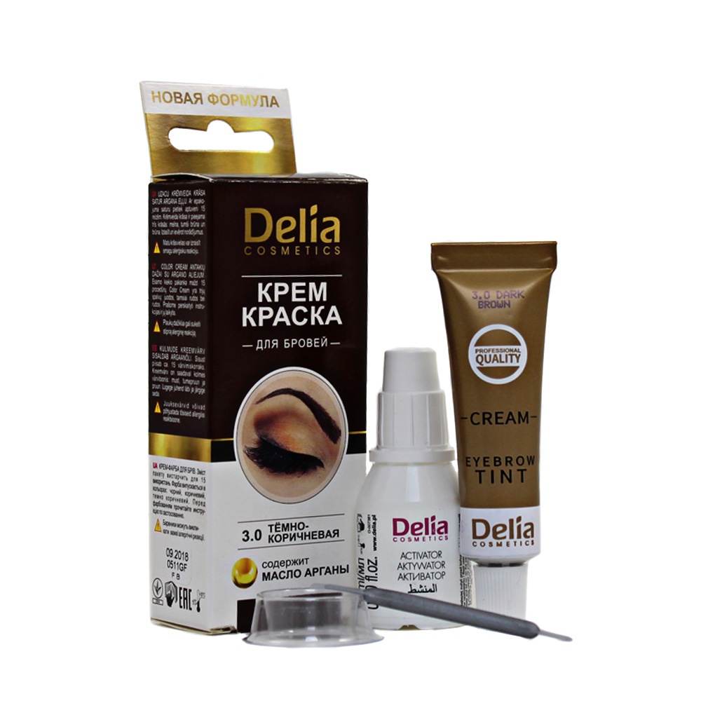 Гель краска для бровей delia