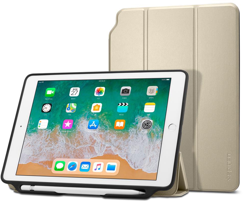 фото Чехол - книжка Spigen Smart Fold 2, gold - iPad 9.7" 2017/2018