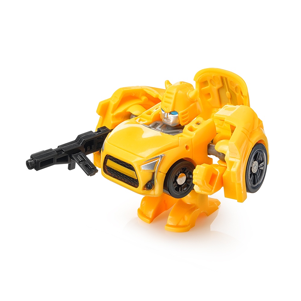 Мини трансформер FindusToys "Машина" желтая