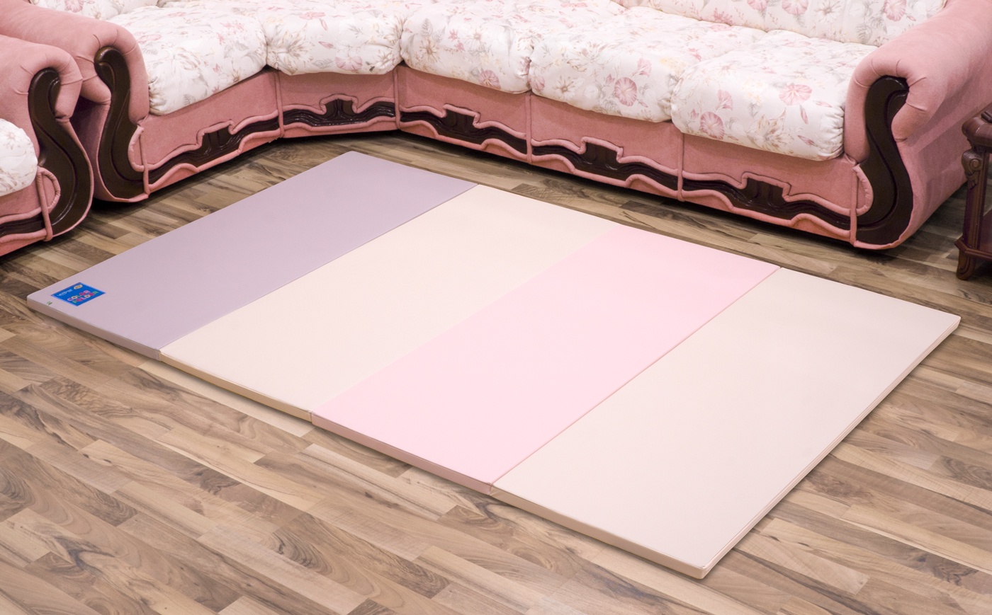 фото Alzipmat / Коврик детский игровой складывающийся "Color Folder S" ECO Duo GreyPink