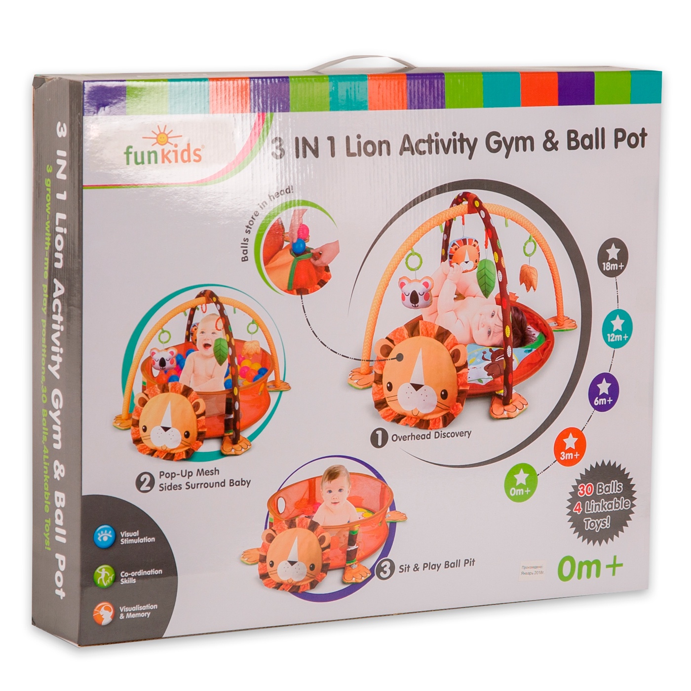 фото Funkids / Коврик развивающий с игрушками "Lion Gym" арт. CC9611