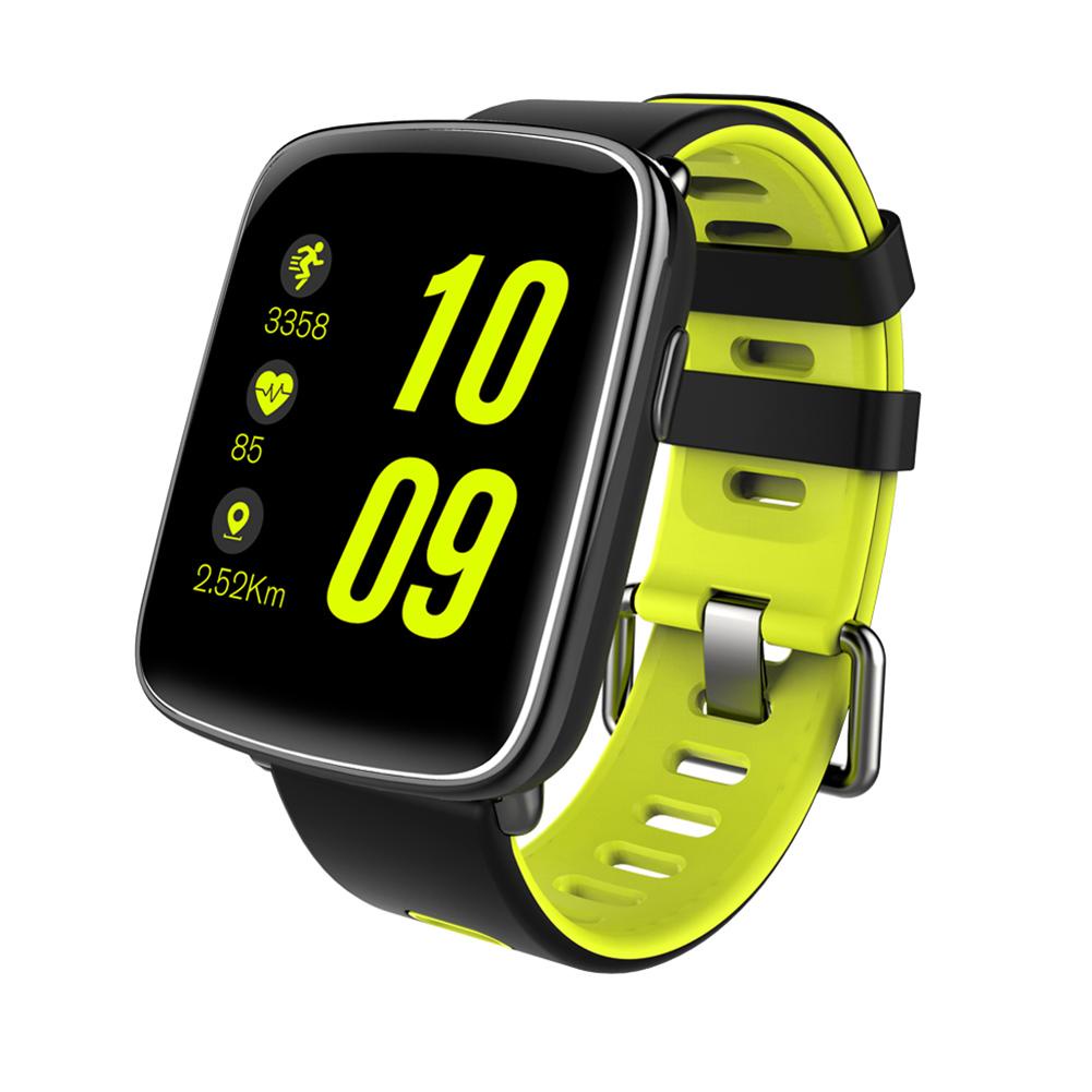 фото 1,54" ЖК-водонепроницаемый Bluetooth Смарт часы сердечного ритма шагомер (зеленый) None