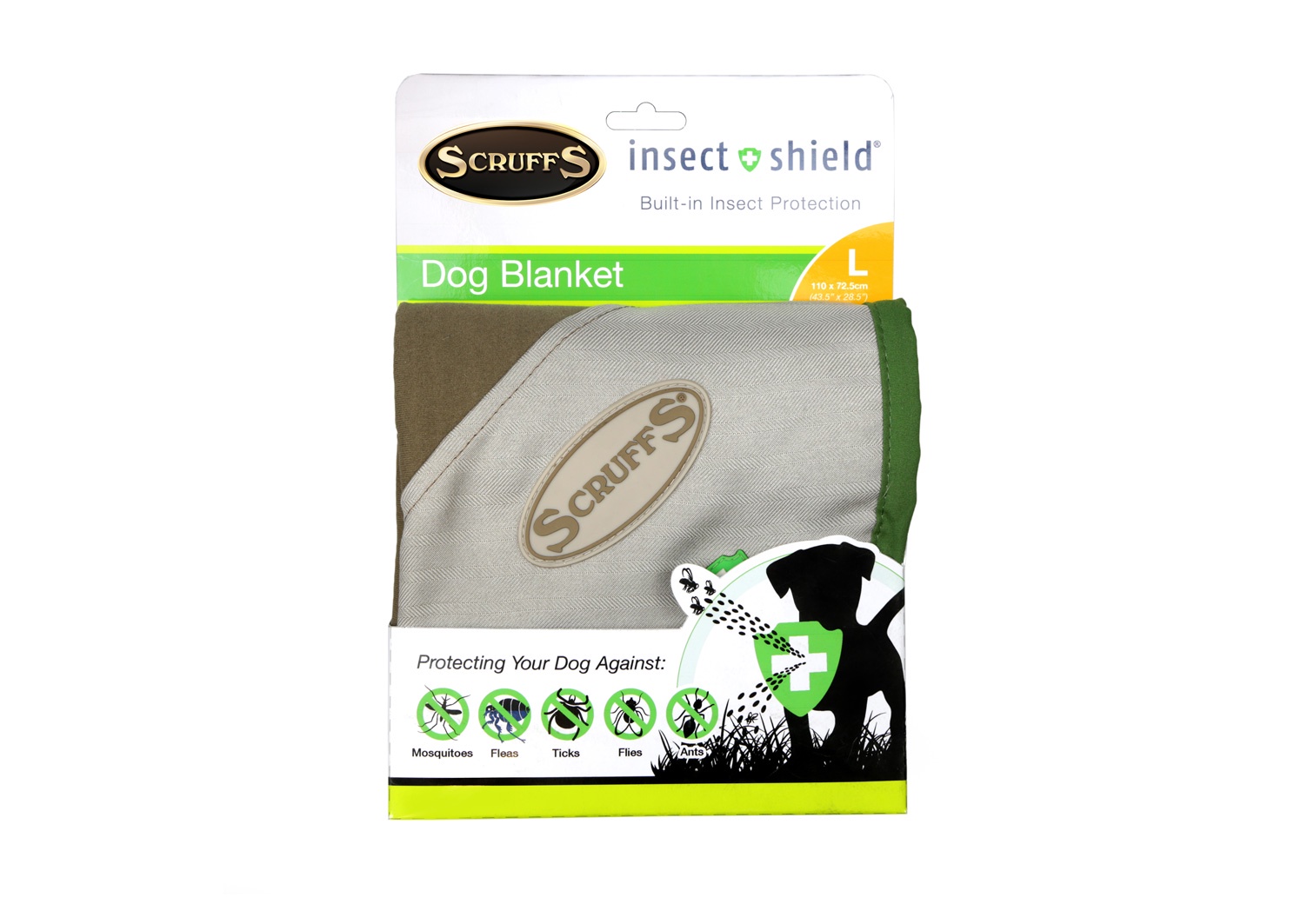 фото SCRUFFS Подстилка для собак с пропиткой от насекомых "Insect Shield Blanket", 110х72.5см (Великобритания)