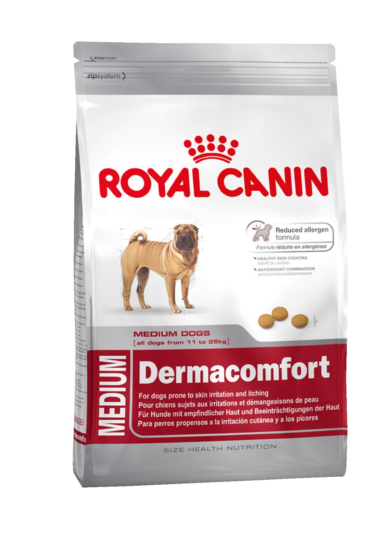 фото Royal Canin корм для взрослых собак средних пород с чувствительной кожей (10 кг)