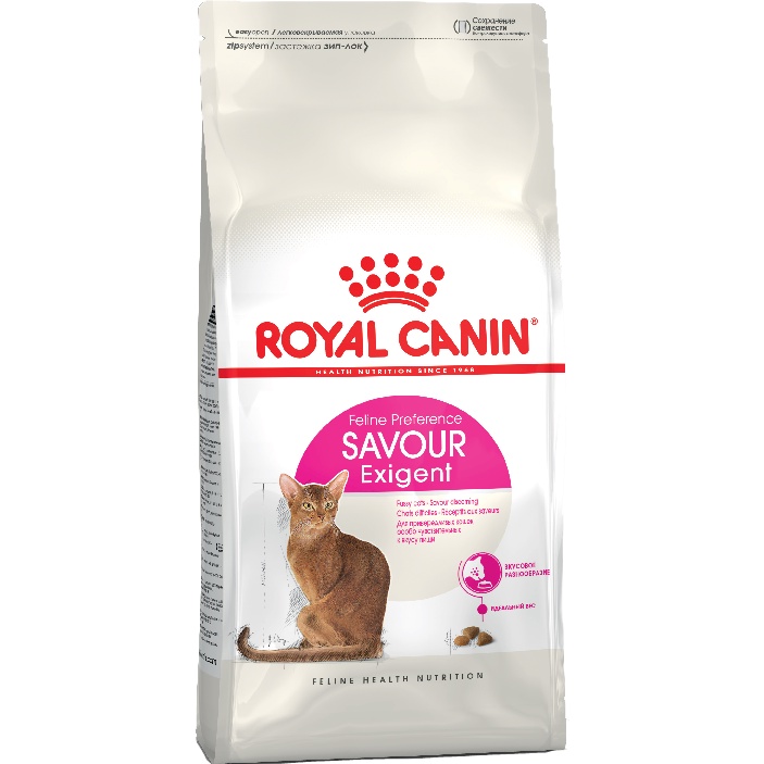 фото ROYAL CANIN Feline Health Nutrition Feline Preference Savour Exigent корм для кошек, привередливых к вкусу продукта 10кг