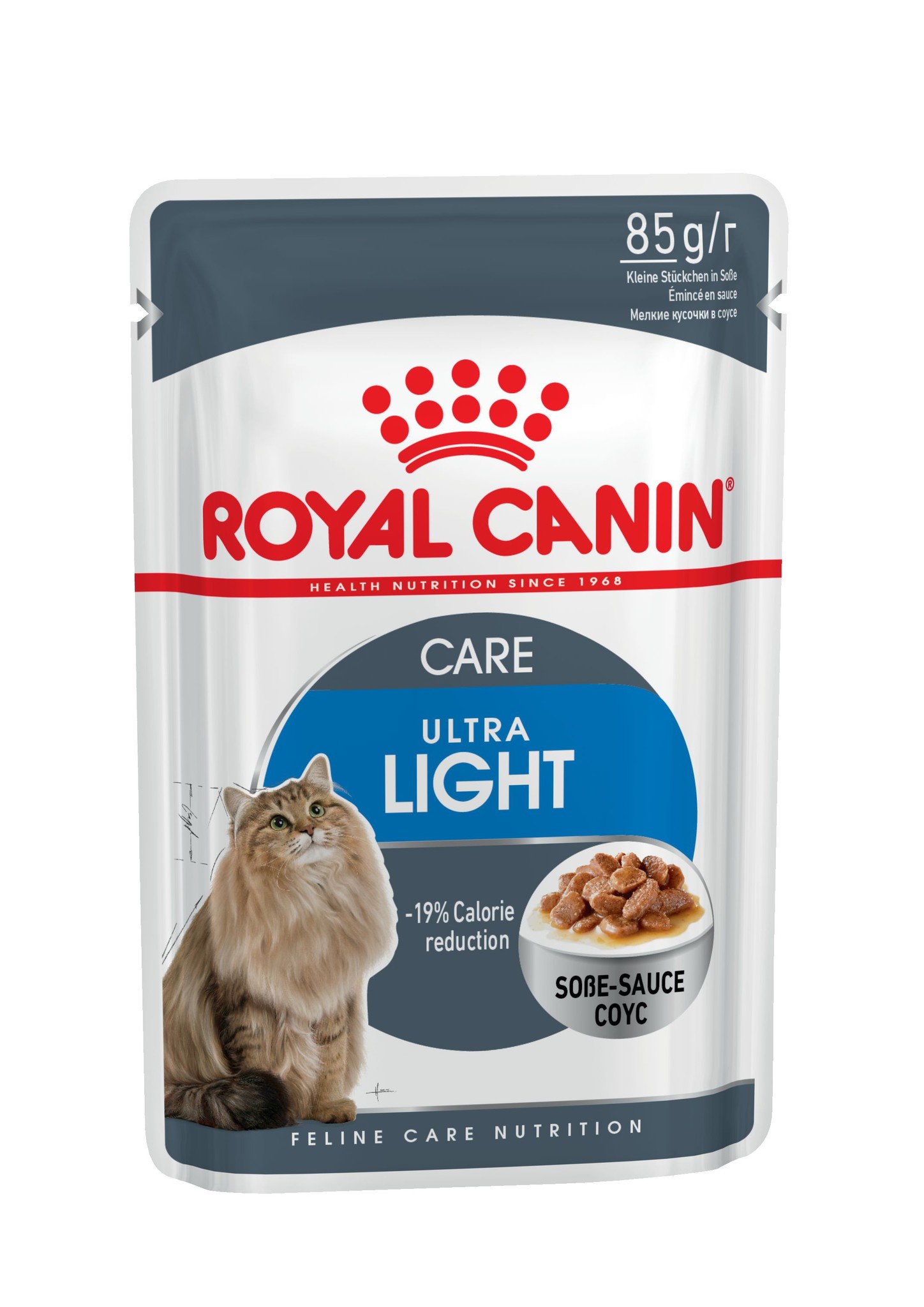 фото Royal Canin влажный корм для взрослых кошек всех пород, контроль веса, кусочки в соусе (85 гр)