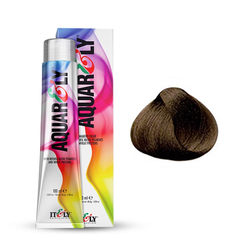 фото Itely Hairfashion Aquarely IMP 8I матовый светло - русый (8I LIGHT BLONDE MATT) стойкая крем-краска для волос с микропигментами и низким содержанием аммиака