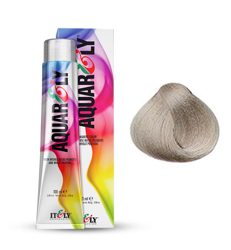 фото Itely Hairfashion Aquarely IMP 11AA серебристый арктический (11AA ARCTIC SILVER) стойкая крем-краска для волос с микропигментами и низким содержанием аммиака