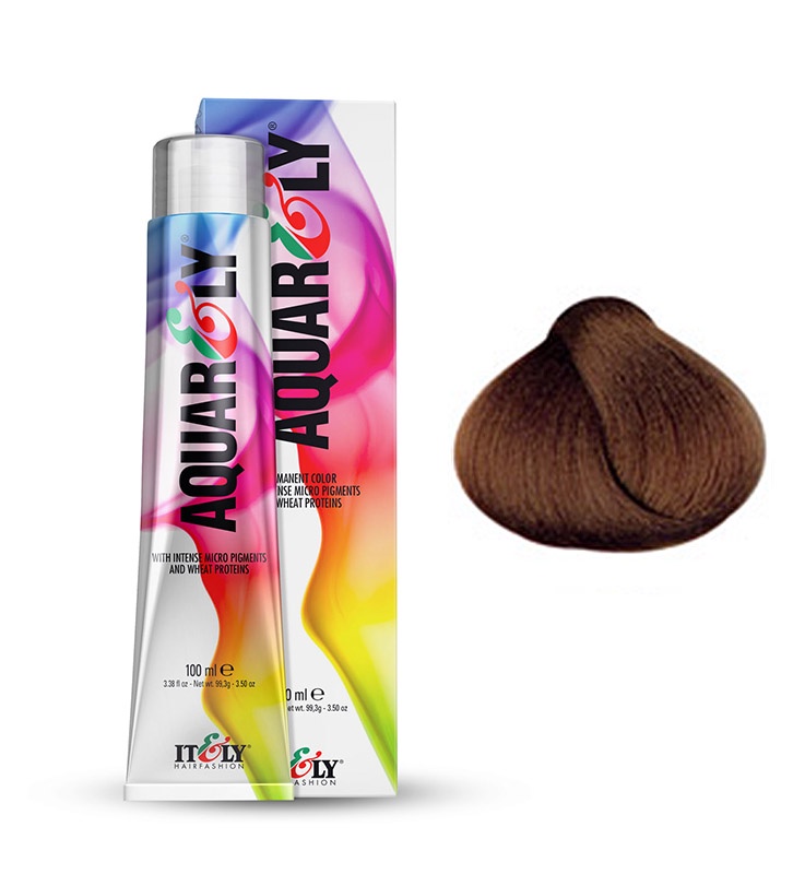 фото Itely Hairfashion Aquarely IMP 7NI интенсивный средне-русый (7 NI NATURAL INTENSE MEDIUM BLONDE) стойкая крем-краска для волос с микропигментами и низким содержанием аммиака