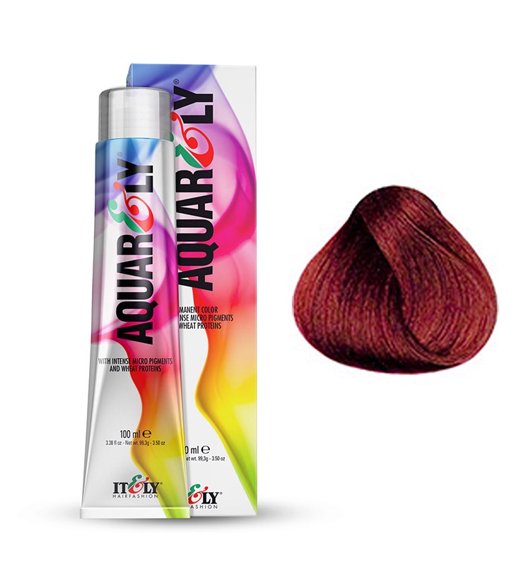 фото Itely Hairfashion Aquarely IMP 6P пурпурно - красный темно - русый (6P RED PURPLE DARK BLONDE) стойкая крем-краска для волос с микропигментами и низким содержанием аммиака