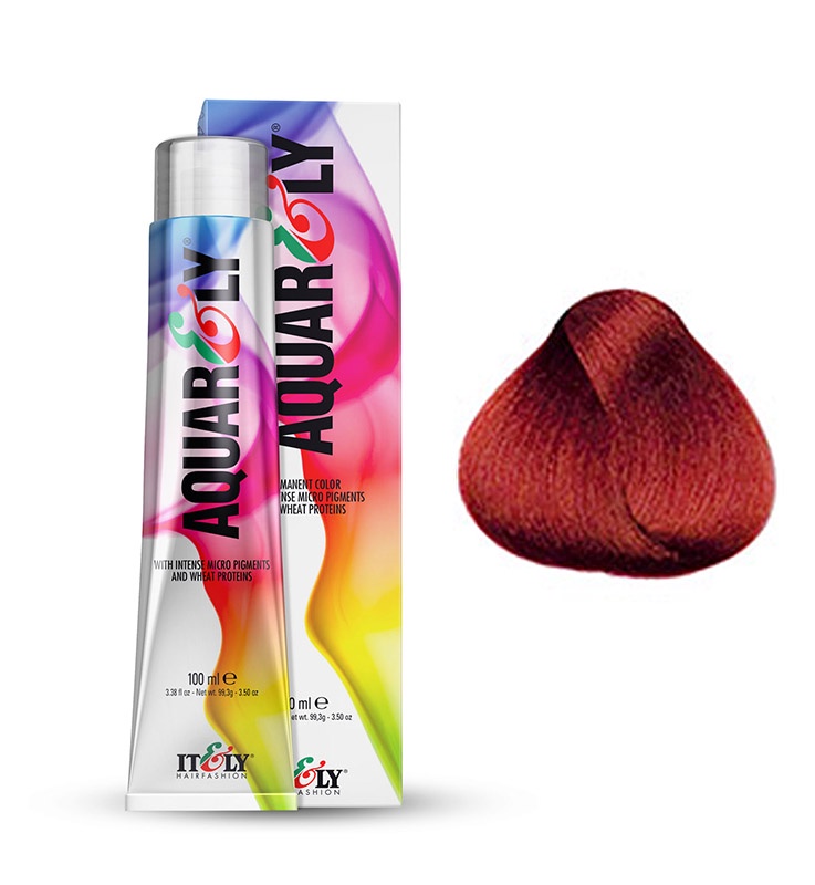 фото Itely Hairfashion Aquarely IMP 7P пурпурно - красный средне - русый (7P RED PURPLE MEDIUM BLONDE) стойкая крем-краска для волос с микропигментами и низким содержанием аммиака