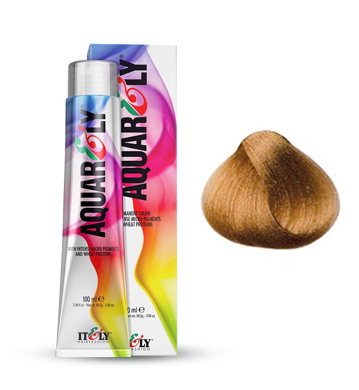 фото Itely Hairfashion Aquarely IMP 9CL ультрасветлый блондин сахара (9CL SAHARA LIGHTEST BLONDE) стойкая крем-краска для волос с микропигментами и низким содержанием аммиака