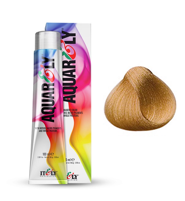 фото Itely Hairfashion Aquarely IMP SSM ультрасветлый медовый (SSM HONEY SUPERLIGHT) стойкая крем-краска для волос с микропигментами и низким содержанием аммиака