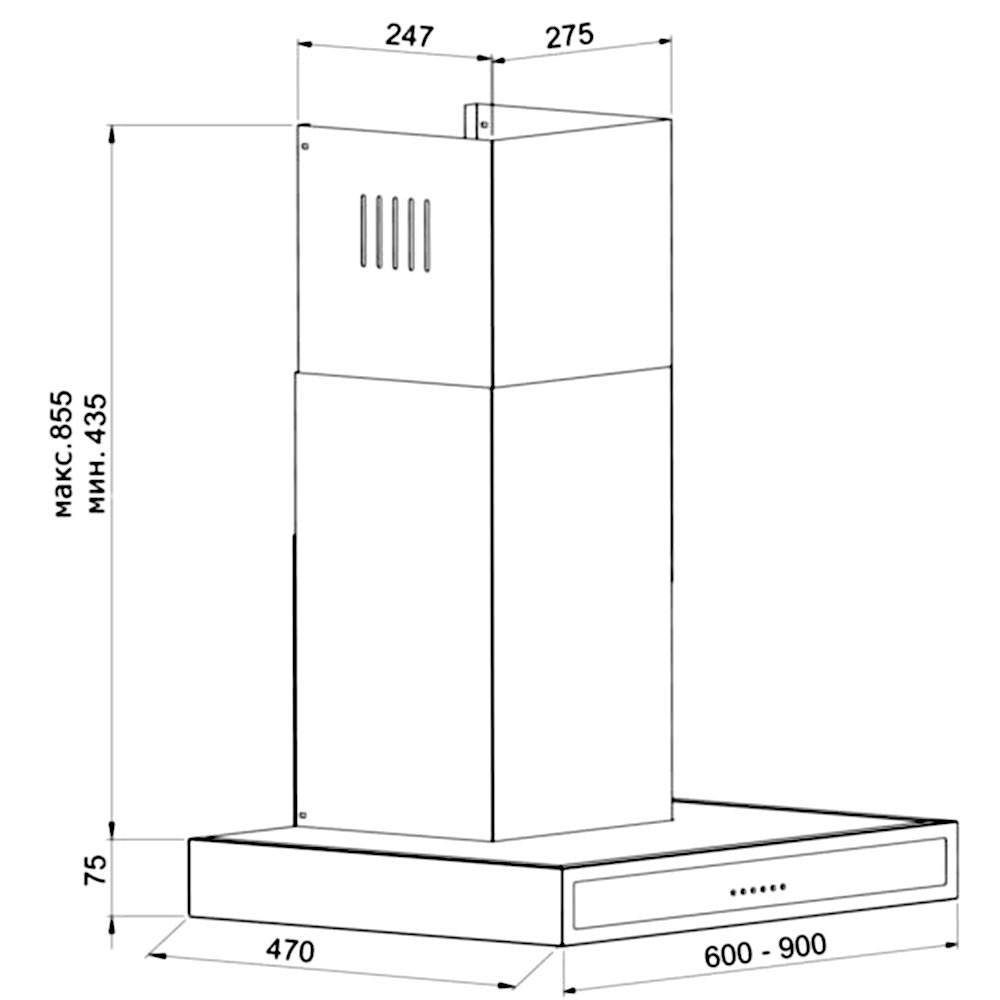 Вытяжка Kuppersberg Lora 90 x