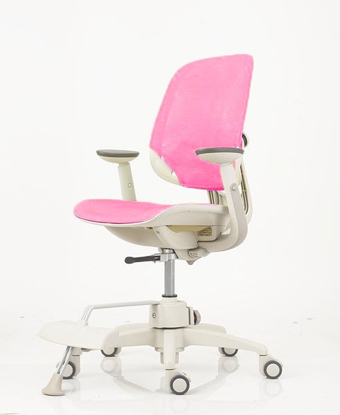 фото Кресло Duorest DuoFlex Junior Mesh (цвет обивки: розовый, цвет каркаса: белый)