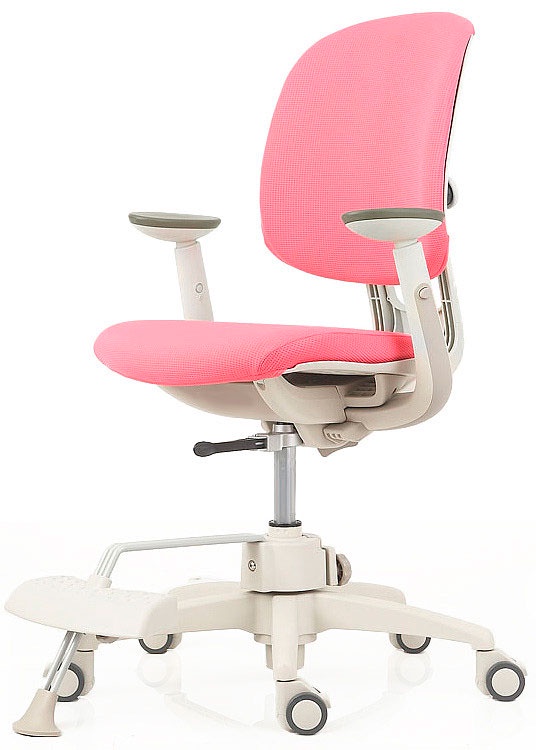 фото Кресло Duorest DuoFlex Junior Sponge (цвет обивки: розовый, цвет каркаса: белый)