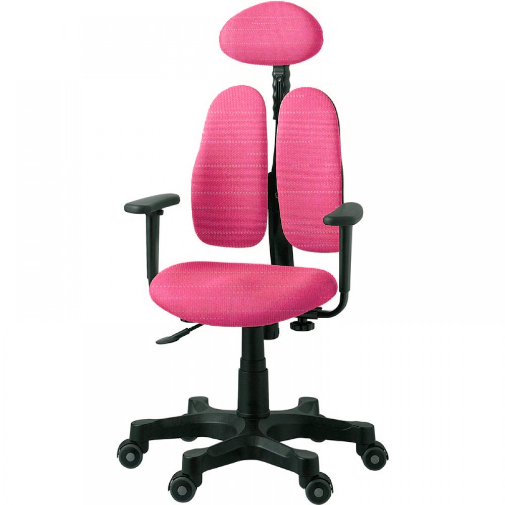 фото Кресло Duorest Teenager DR-7900(L) (цвет обивки: розовый, цвет каркаса: черный)