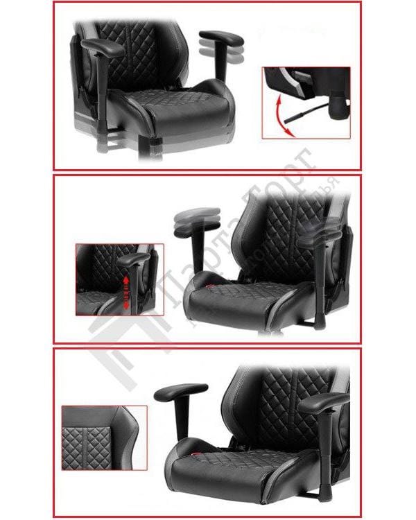 фото Игровое кресло DXRacer D-серия OH/DF73/N (цвет обивки: черный, цвет каркаса: черный)