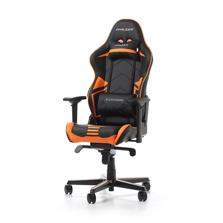 фото Игровое кресло DXRacer R-серия OH/RV131 (цвет обивки: оранжево/черный, цвет каркаса: черный)