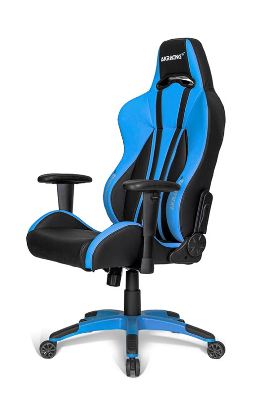 фото Игровое Кресло AKRacing PREMIUM PLUS (цвет обивки: голубой, цвет каркаса: черный)