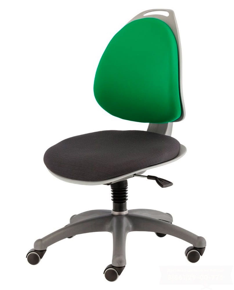 фото Компьютерное кресло для школьника KETTLER Berry (цвет обивки: зелено/черный, цвет каркаса: серебро)