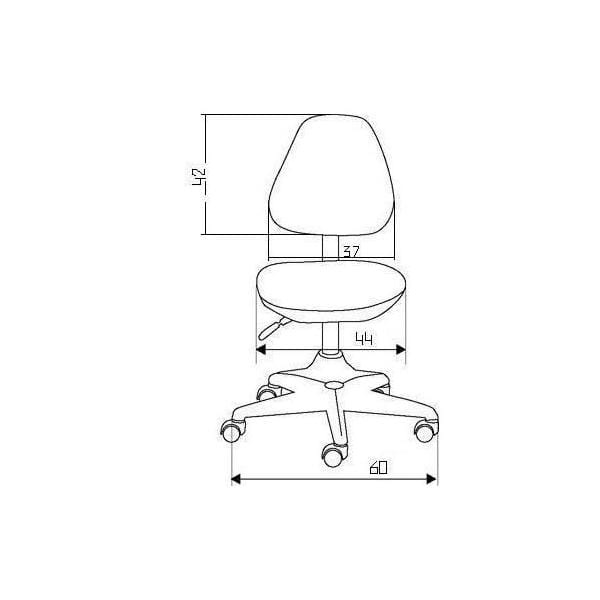 фото Детское эргономичное кресло Comf-pro Match Chair (Матч) (цвет обивки: черный с жучками, цвет каркаса: серый)