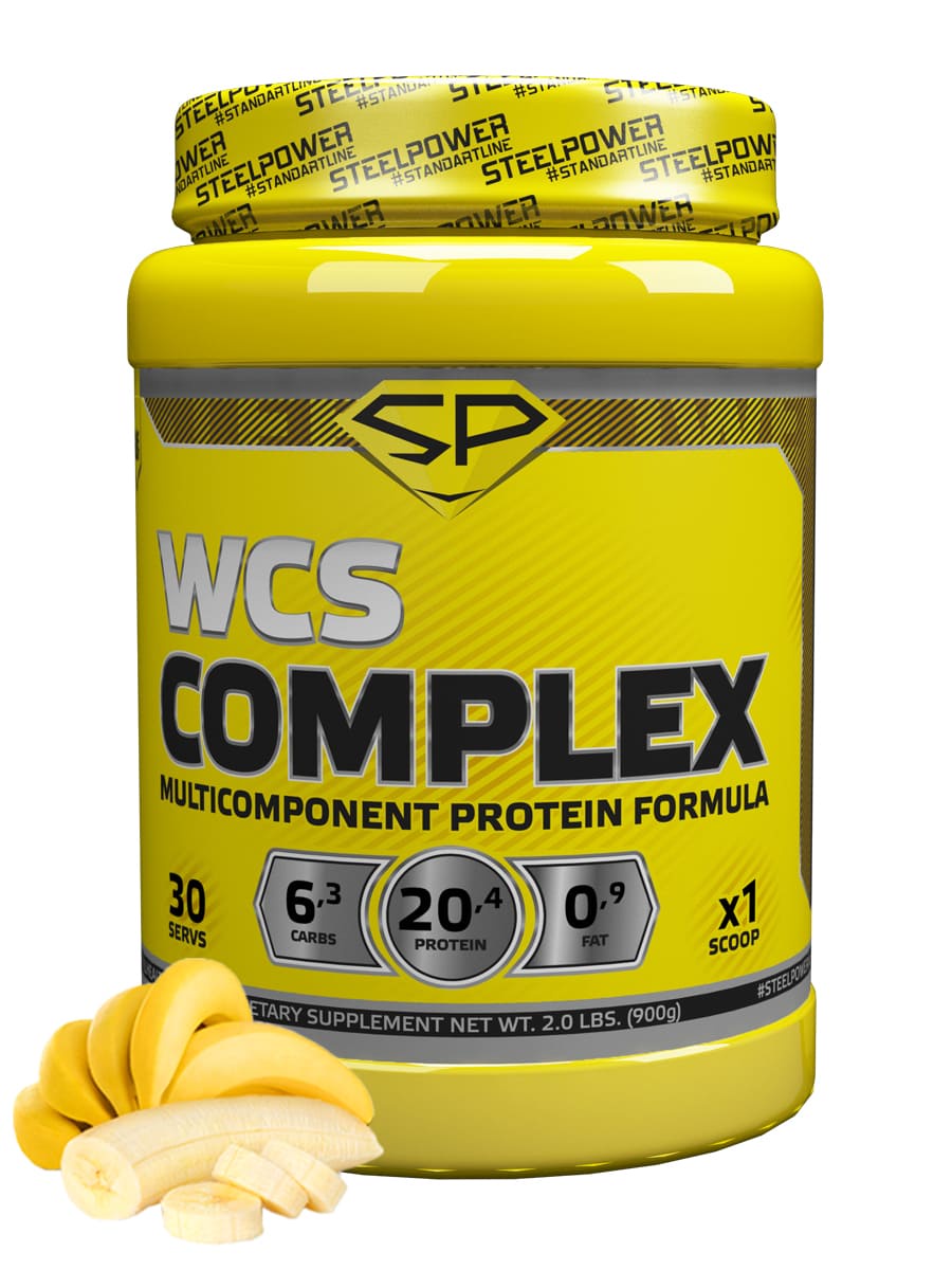 фото SteelPower Nutrition / Мультикомпонентный протеин Wcs Complex, 900 г, Банан