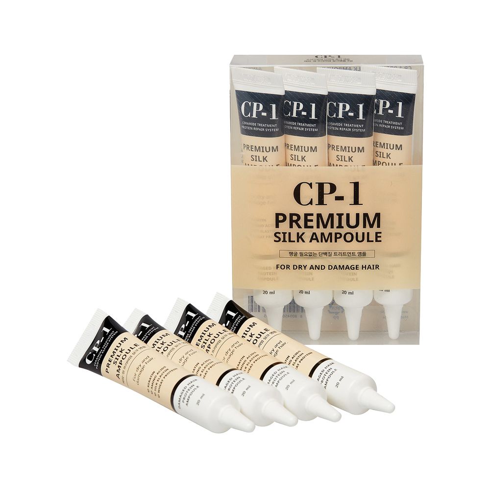 фото Esthetic House Cыворотка для волос с протеинами шелка/ туба CP-1 Premium Silk Ampoule, 20 мл x 4 шт.