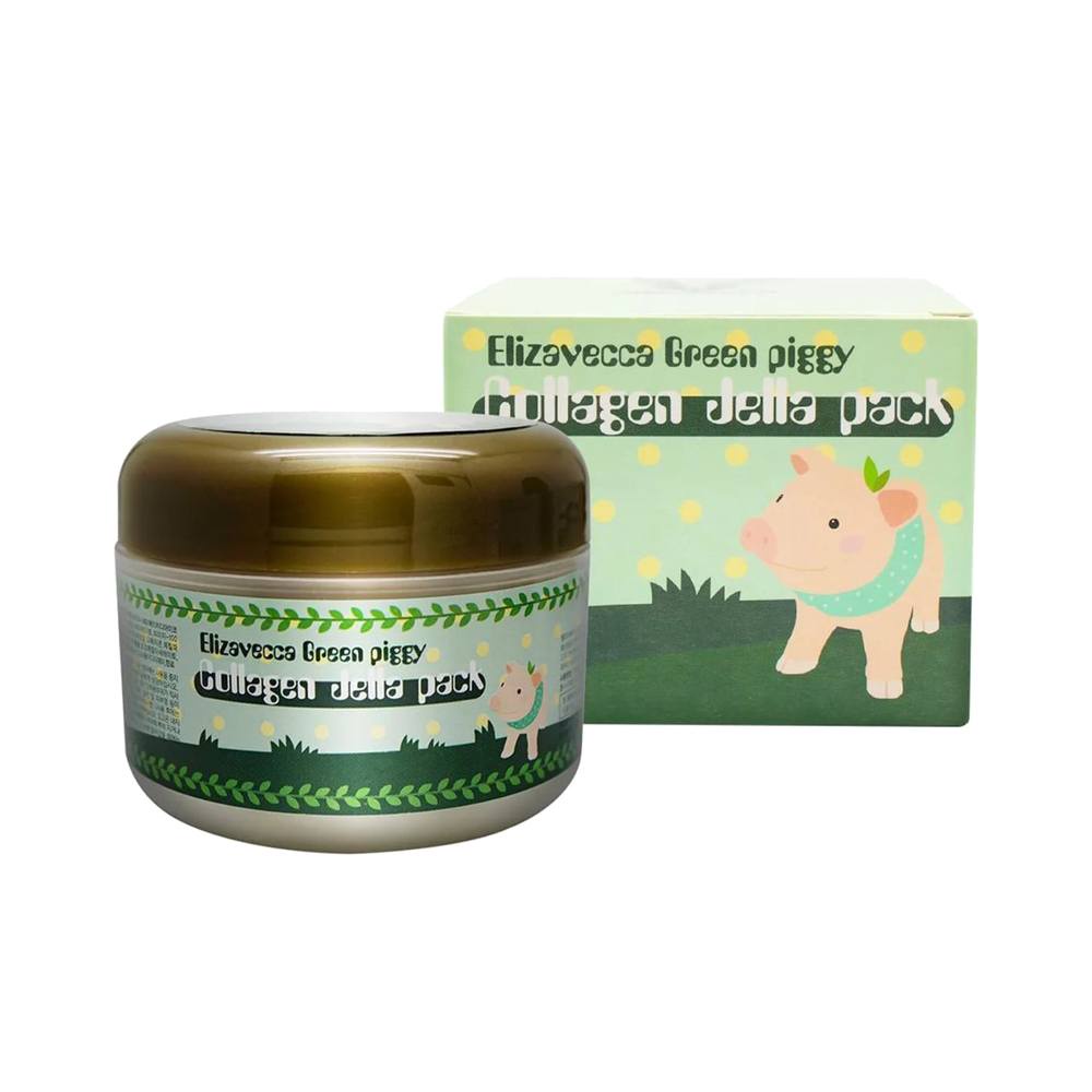 фото Elizavecca маска для лица коллагеновая Green Piggy Collagen Jella Pack, 100 мл.