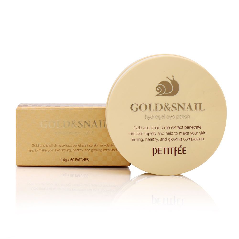 Патчи Petitfee гидрогелевые с золотом и муцином улитки Hydro Gel Eye Patch Gold & Snail, 60 шт. Патчи Petitfee гидрогелевые с золотом и муцином улитки Hydro Gel Eye Patch Gold & Snail, 60 шт.