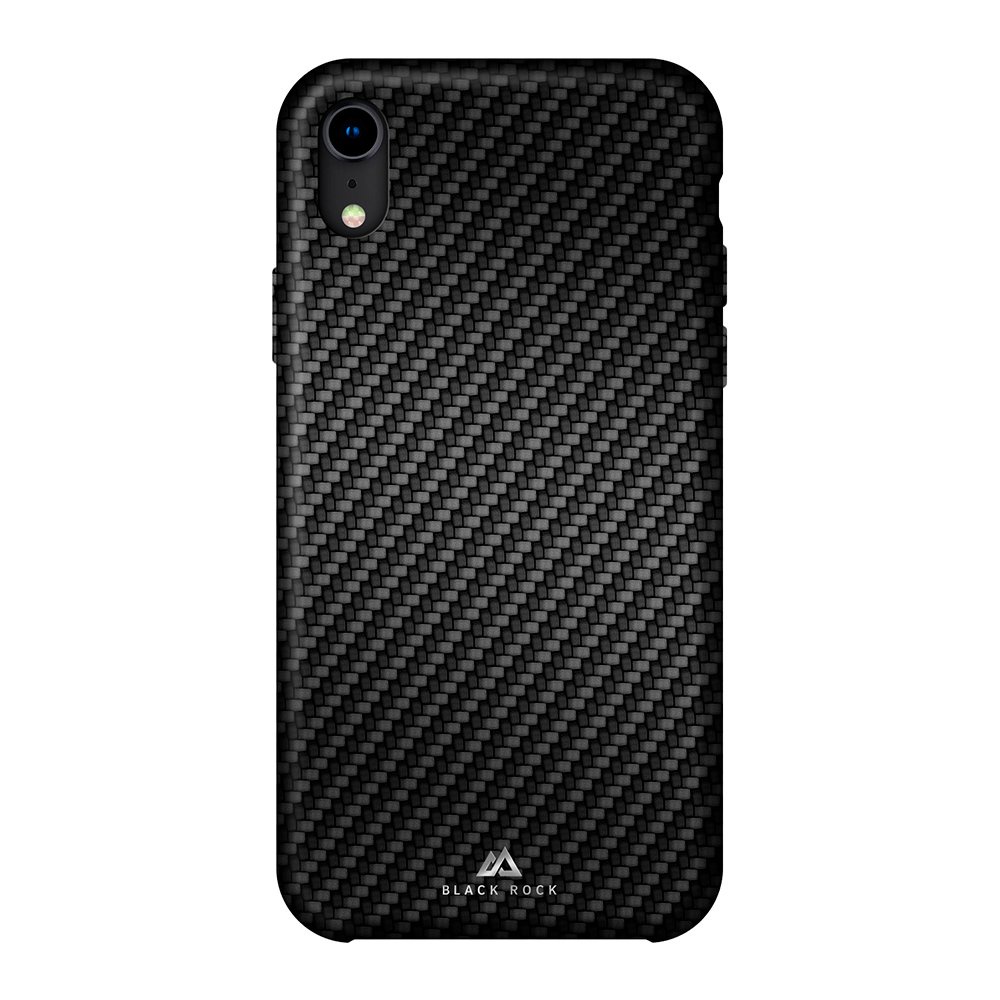 фото Чехол Flex Carbon Case для iPhone XR, черный Black rock