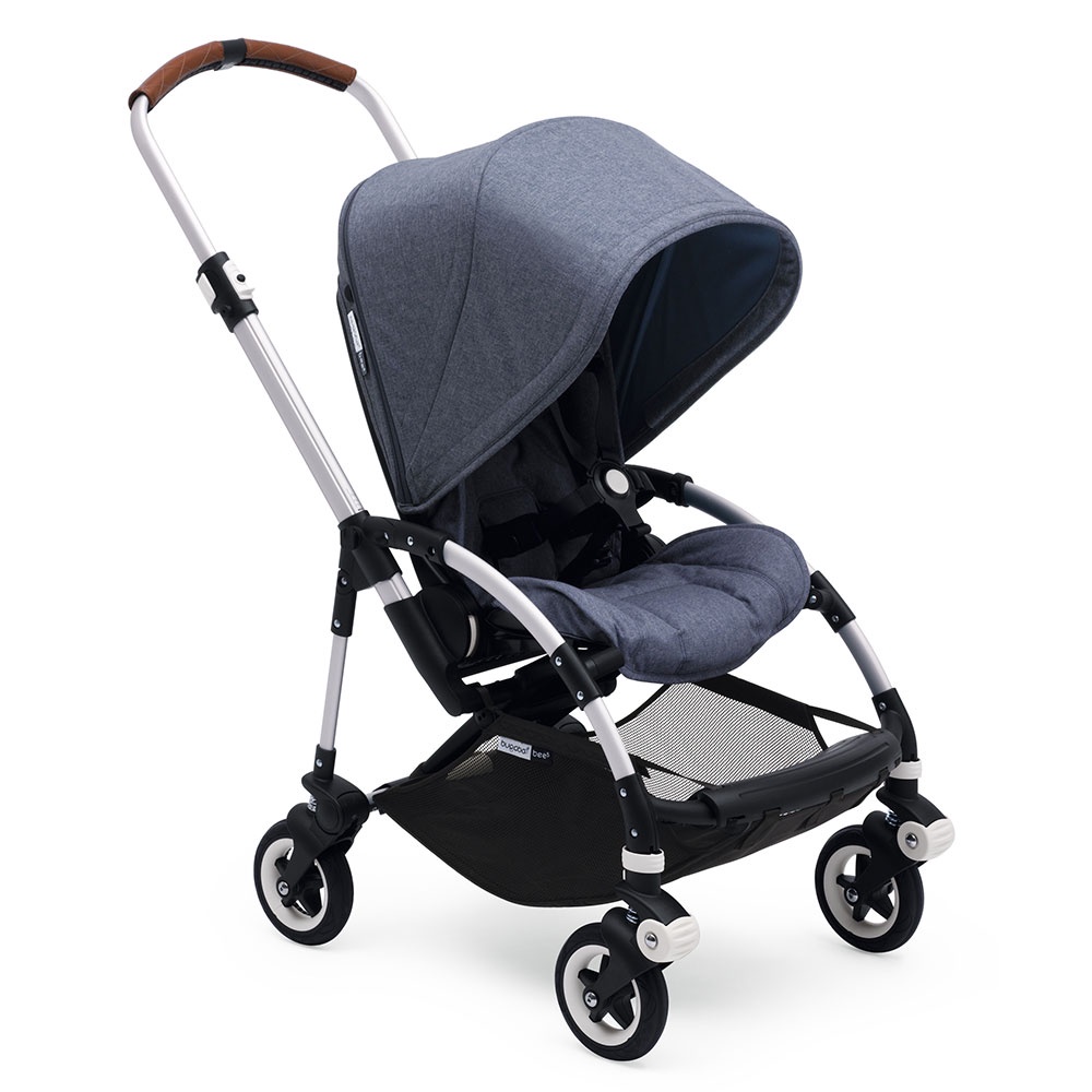 фото Bugaboo Прогулочная коляска Bee5 complete ALU/BLUE MELANGE-BLUE MELANGE