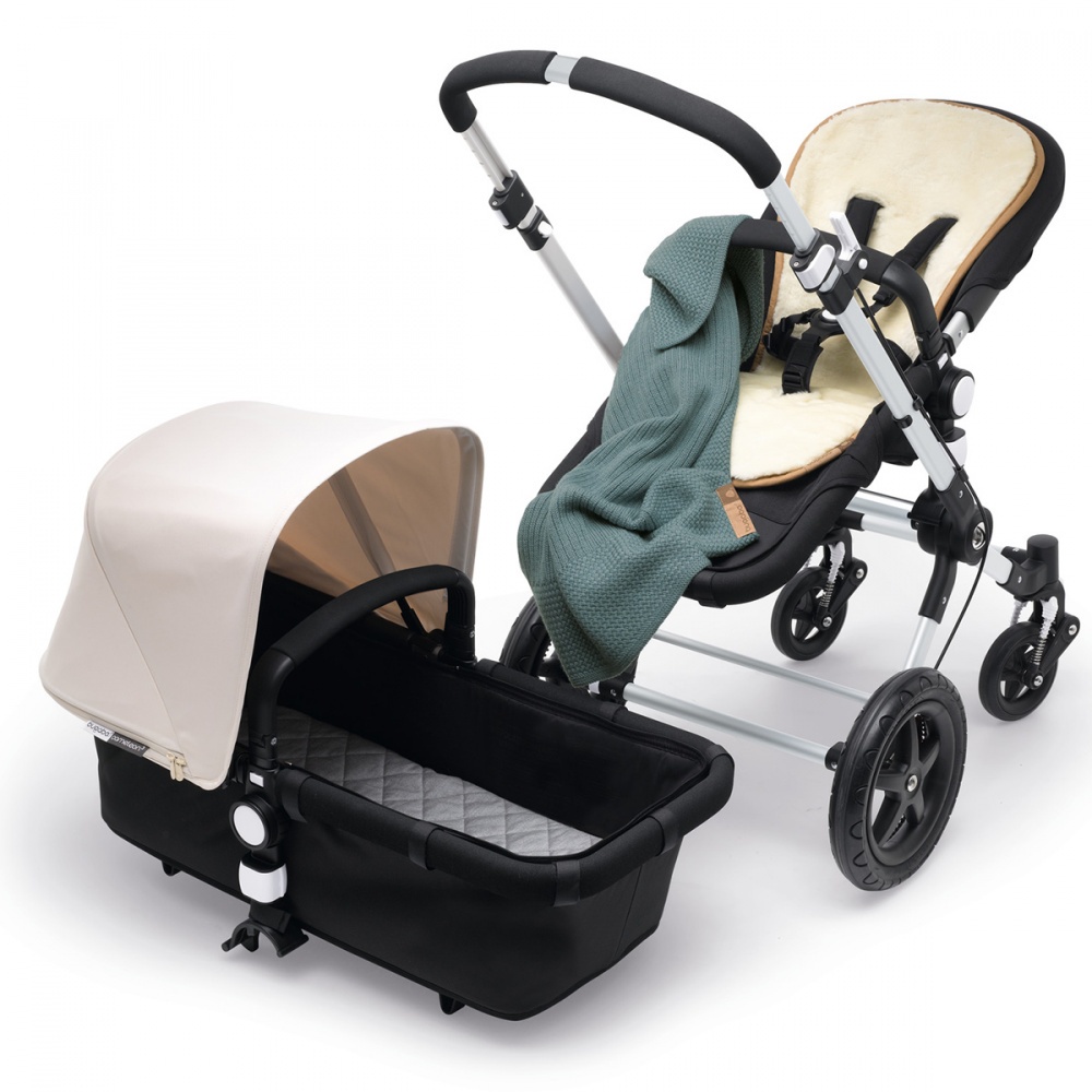 фото Bugaboo Плед мягкий шерстяной цв. PETROL BLUE MELANGE