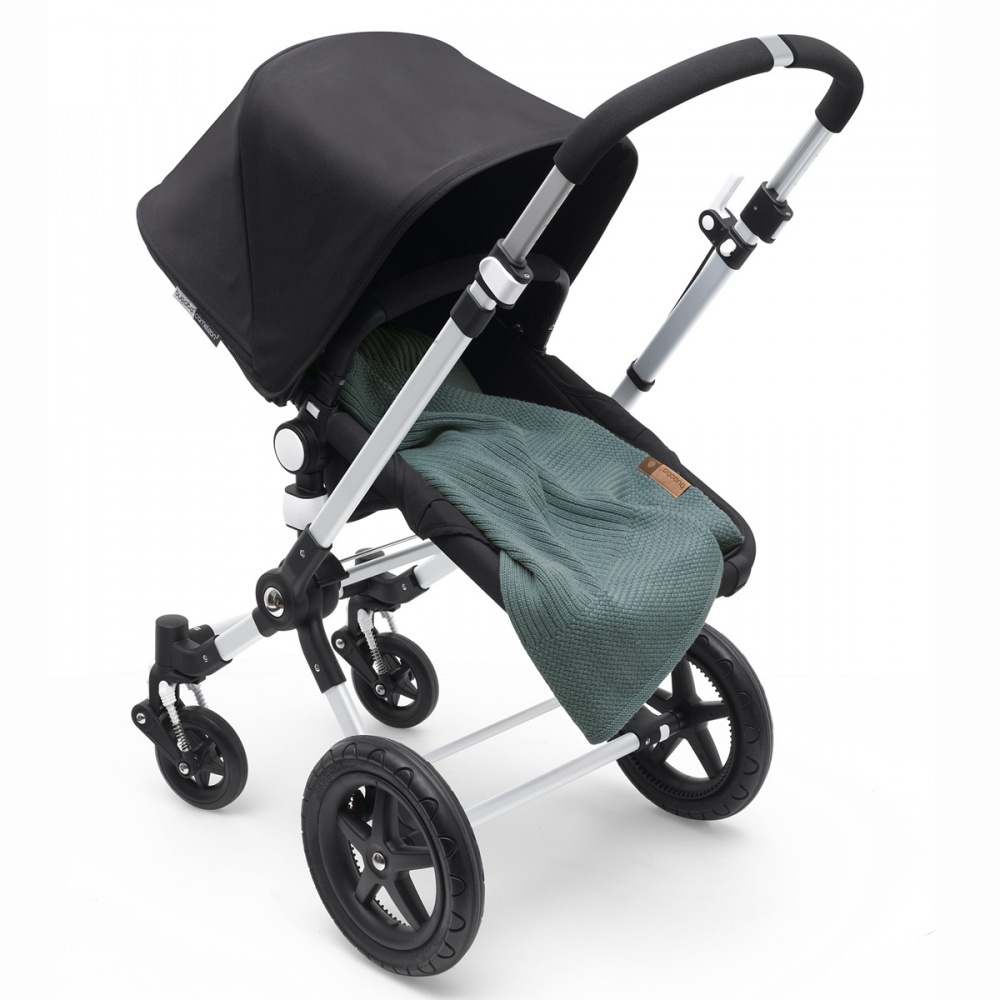 фото Bugaboo Плед мягкий шерстяной цв. PETROL BLUE MELANGE