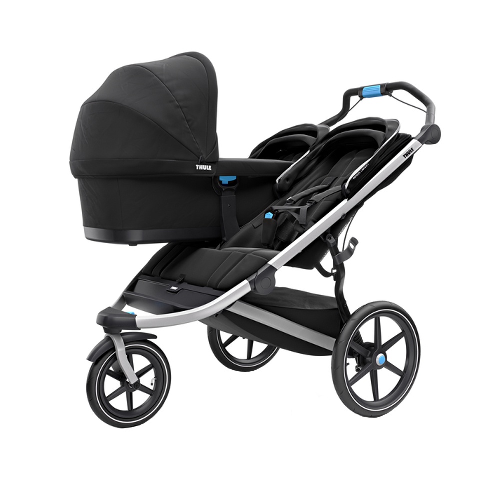 фото Thule Коляска прогулочная для двойни Urban Glide2 Double Jet Black