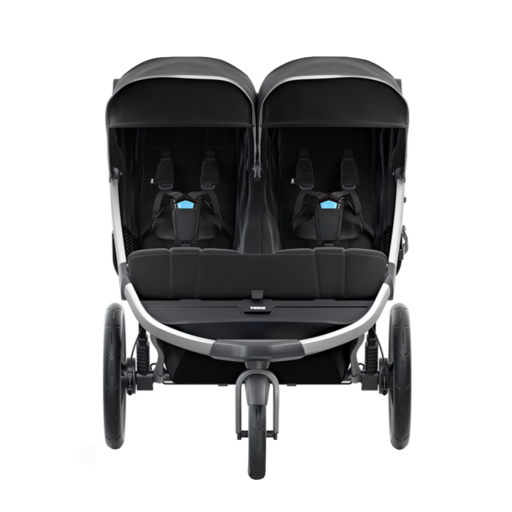 фото Thule Коляска прогулочная для двойни Urban Glide2 Double Jet Black