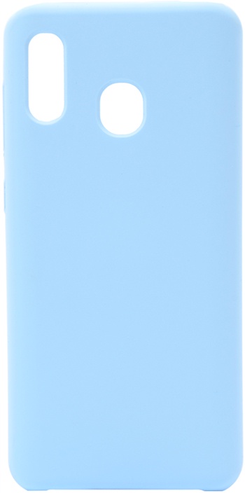 фото Чехол силиконовый Soft Touch Premium для Samsung Galaxy A20 / A30 голубой GOSSO CASES
