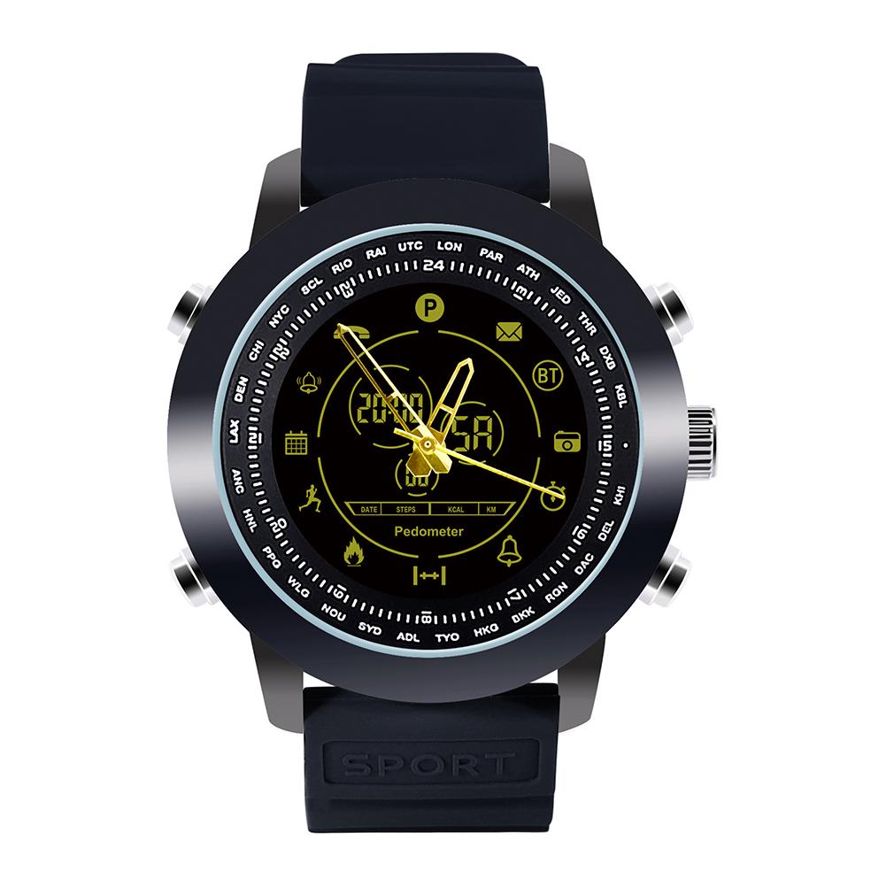 фото DX18 BT4.0 спорта на открытом воздухе Смарт часы 50ATM водонепроницаемый наручные часы (черный) None