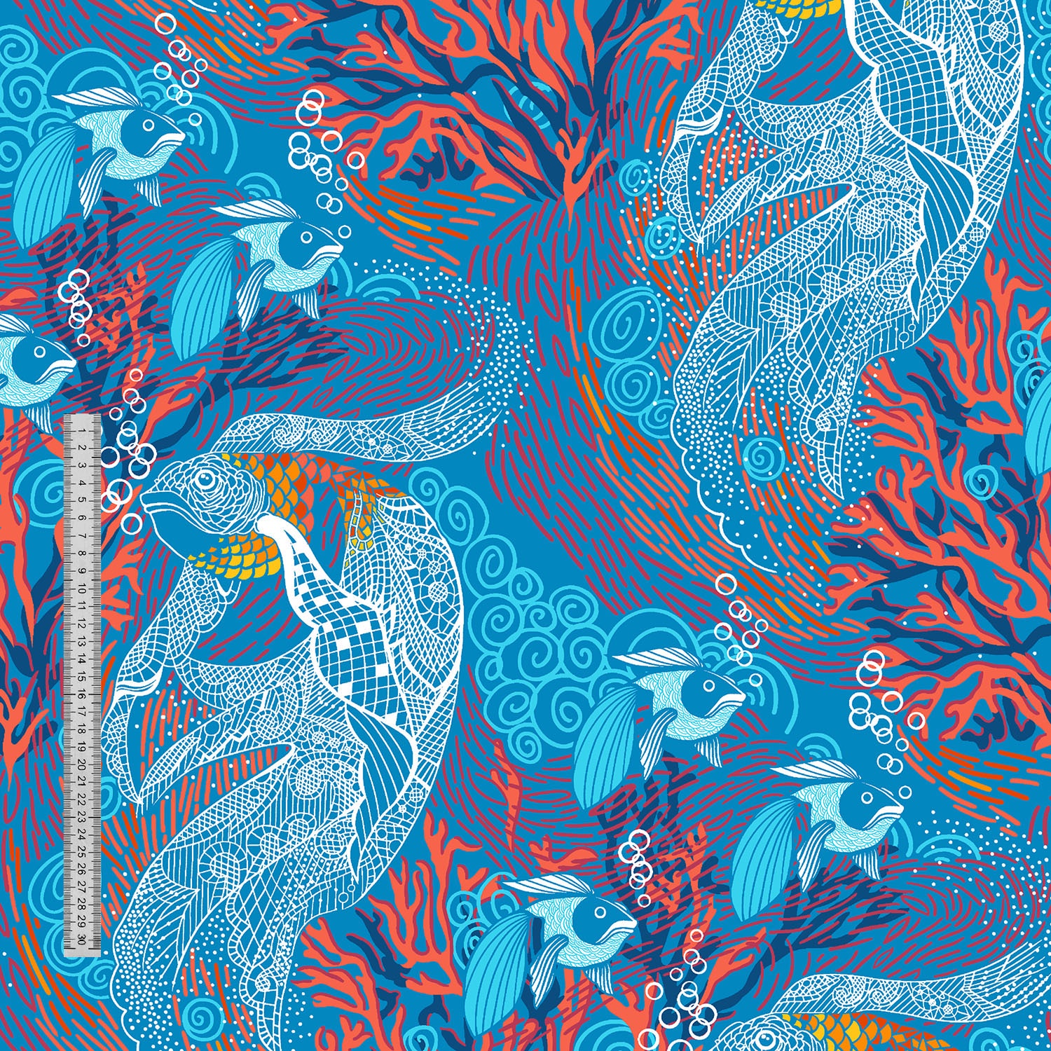 фото Простыня Сказка Золотая рыбка классическая 150х215 см 150x215 синий