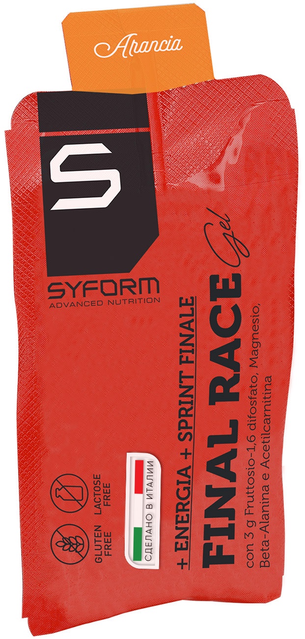 фото БАД FINAL RACE GEL ORANGE Syform - энерготоник, для мышц, костей и сердца