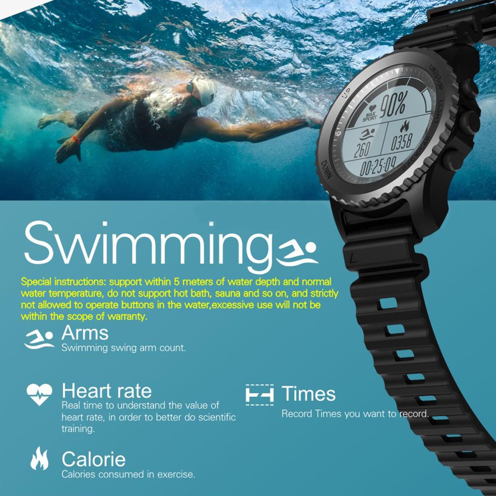 фото S968 GPS Смарт Часы IP68 водонепроницаемый Heart Rate Спорт термометр (черный) None