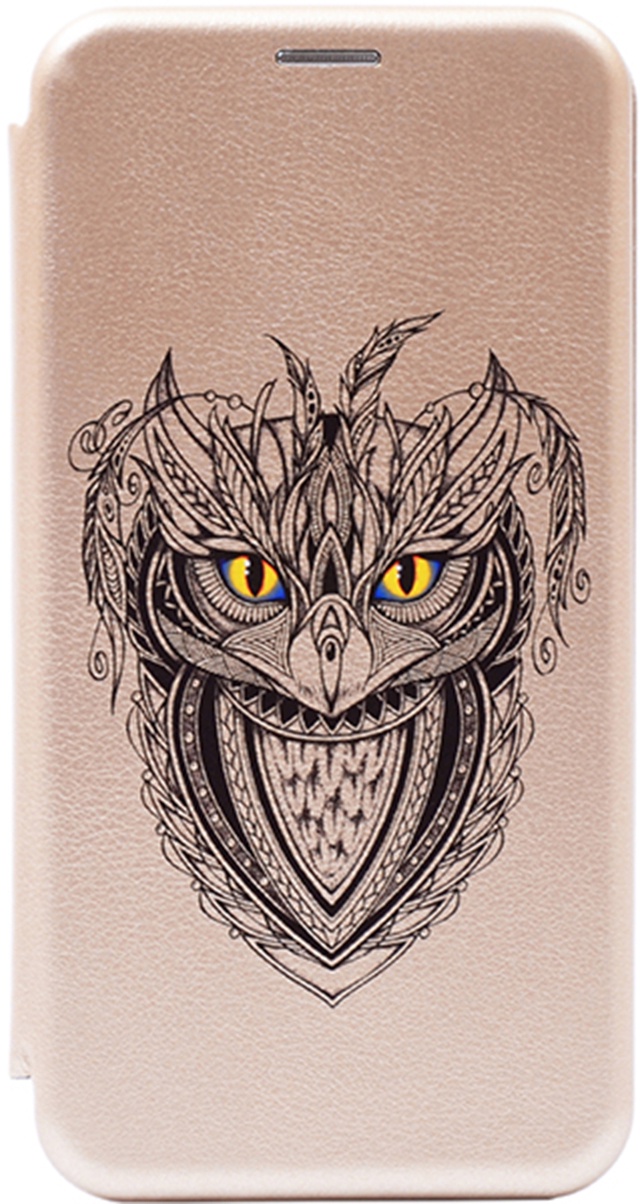 фото Чехол-книжка Book Art Jack Grand Owl для Huawei Honor 8C золотой GOSSO CASES