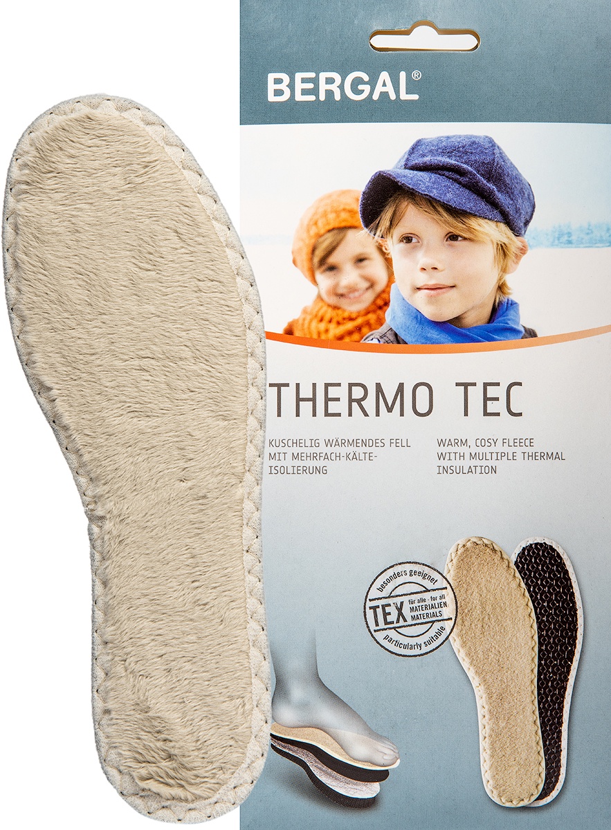 фото Стельки детские утеплённые с полиэфирным волокном BERGAL Thermo Tec 35