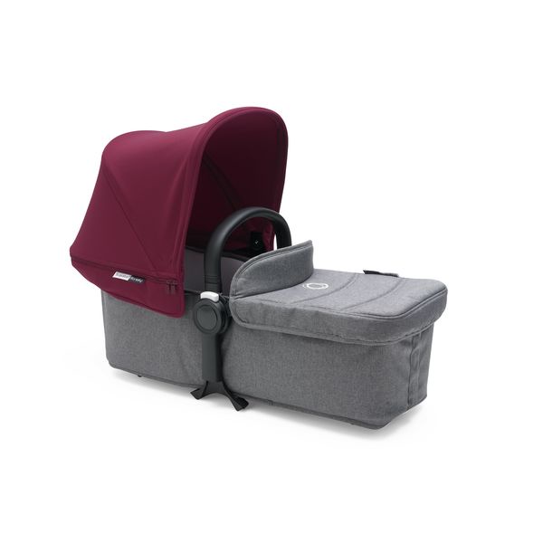 фото Bugaboo Donkey 2 Duo comlete ALU/GREY MELANGE-RUBY RED