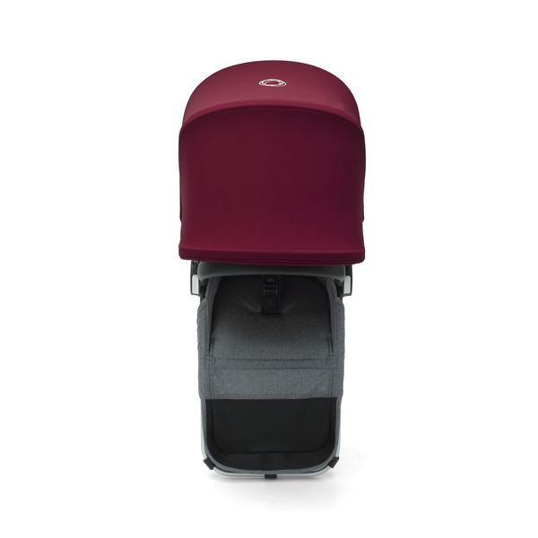 фото Bugaboo Donkey 2 Duo comlete ALU/GREY MELANGE-RUBY RED