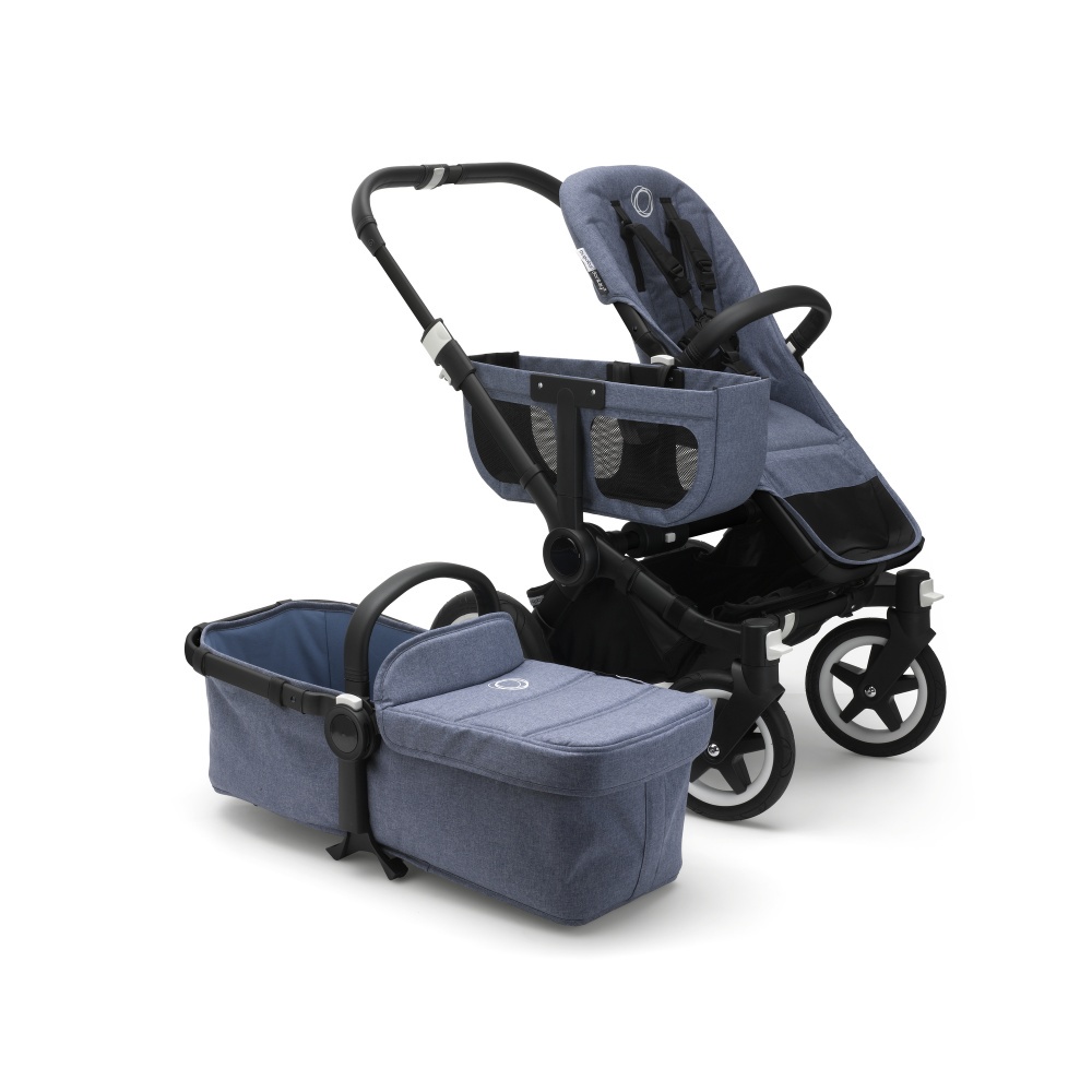 фото Bugaboo Donkey 2 Mono comlete ALU/BLUE MELANGE-SKY BLUE