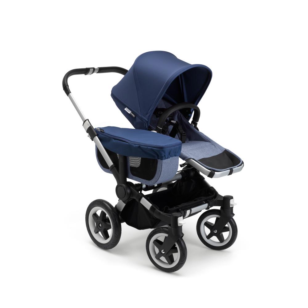 фото Bugaboo Donkey 2 Mono comlete ALU/BLUE MELANGE-SKY BLUE